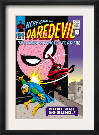 Daredevil #17 Cover: Daredevil, Spider-Man And Marauder by John Romita Sr. Pricing Limited Edition Print image