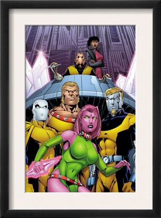 Exiles #66 Cover: Blink, Sabretooth, Mimic, Morph And Exiles by James Calafiore Pricing Limited Edition Print image
