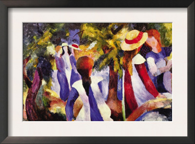 Girls In The Open by Auguste Macke Pricing Limited Edition Print image