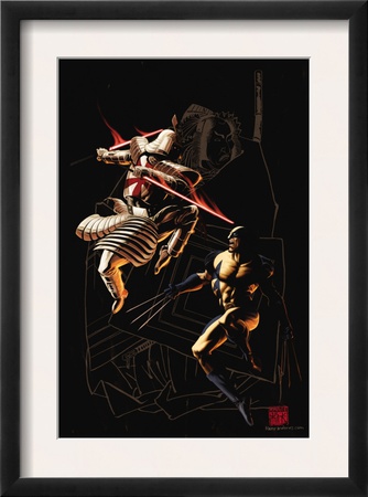 Wolverine #37 Cover: Wolverine And Silver Samurai by Kaare Andrews Pricing Limited Edition Print image