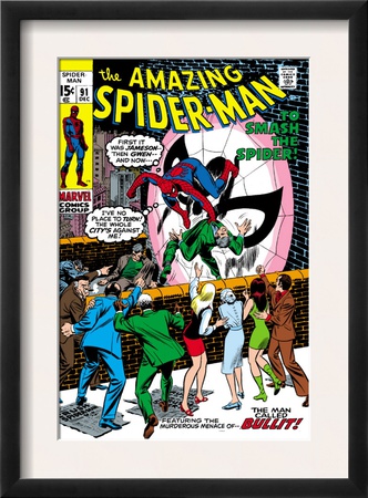 Amazing Spider-Man #91 Cover: Spider-Man Fighting by Gil Kane Pricing Limited Edition Print image