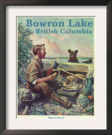 Bowron Lake, British Columbia - Camping Scene, C.2009 by Lantern Press Pricing Limited Edition Print image