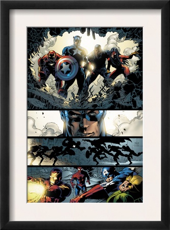 Amazing Spider-Man #523 Group: Captain America, Luke Cage, Iron Man And Spider Woman by Mike Deodato Pricing Limited Edition Print image