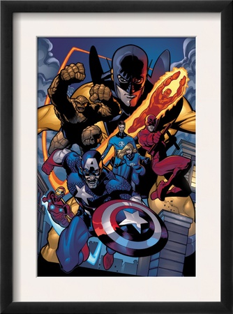 Marvel Knights Spider-Man #11 Group: Captain America by Terry Dodson Pricing Limited Edition Print image