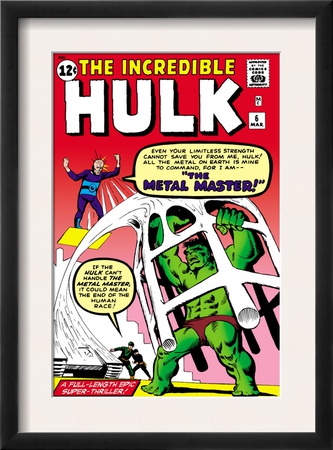 The Incredible Hulk #6 Cover: Hulk And Metal Master Fighting by Steve Ditko Pricing Limited Edition Print image