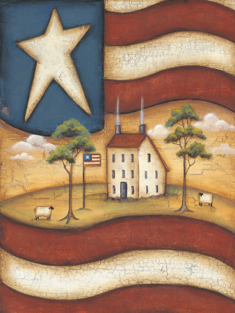 Folk Flag by Kim Lewis Pricing Limited Edition Print image