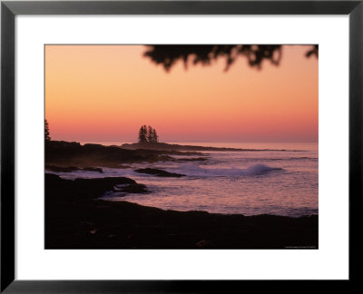 Sunrise, Tall Ship Island, East Boothbay, Me by Ed Langan Pricing Limited Edition Print image