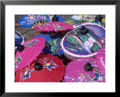Handpainted Umbrellas, Chiang Mai, Thailand by Elizabeth Delaney Pricing Limited Edition Print image