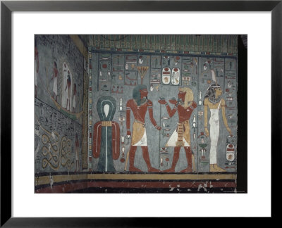 Interior, Tomb Of Ramses I, Valley Of The Kings, Thebes, Unesco World Heritage Site, Egypt by John Ross Pricing Limited Edition Print image
