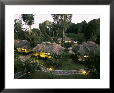 Chan Chich Lodge In Mayan Plaza, Gallon Jug, Belize, Central America by Upperhall Pricing Limited Edition Print image