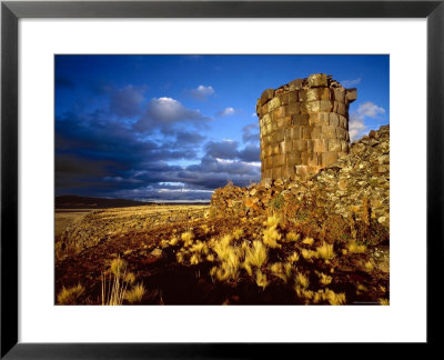 Ancient Inca Tomb At Sunset, Near Lake Titicaca, Peru by Jim Zuckerman Pricing Limited Edition Print image