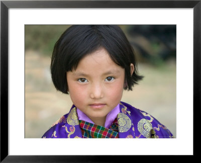 Bhutanese Girl, Wangdi, Bhutan by Keren Su Pricing Limited Edition Print image