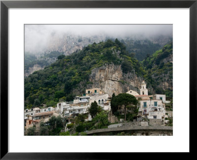 Town View With Fog, Positano, Amalfi Coast, Campania, Italy by Walter Bibikow Pricing Limited Edition Print image