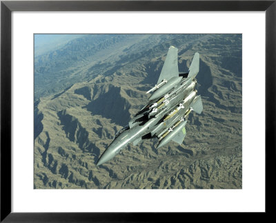 U.S. Air Force F-15E Strike Eagle On A Combat Patrol Over Afghanistan by Stocktrek Images Pricing Limited Edition Print image