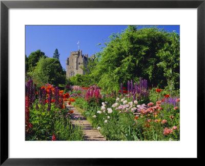 Herbaceous Borders In The Gardens, Crathes Castle, Grampian, Scotland, Uk, Europe by Kathy Collins Pricing Limited Edition Print image