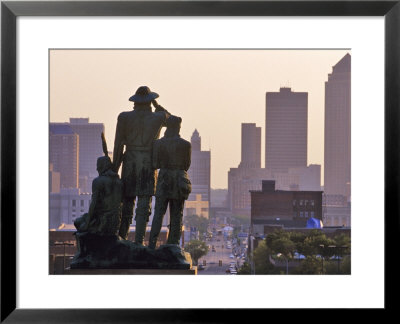 Statue Overlooking The City, Des Moines, Iowa by Chuck Haney Pricing Limited Edition Print image