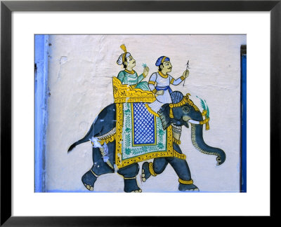 Moghul-Style Wall Decoration, Udaipur, Rajasthan, India by Greg Elms Pricing Limited Edition Print image