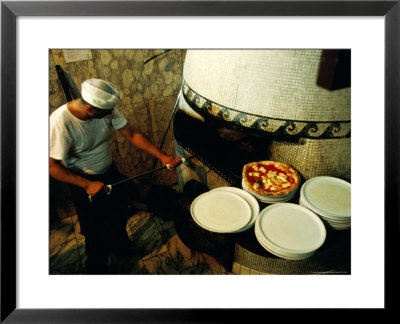 Pizzaiolo At Work At Pizzeria Trianon by Jean-Bernard Carillet Pricing Limited Edition Print image