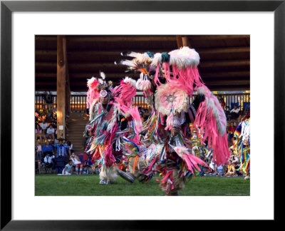Adult Men In Team Dancing, Kamloops Pow Wow by Emily Riddell Pricing Limited Edition Print image