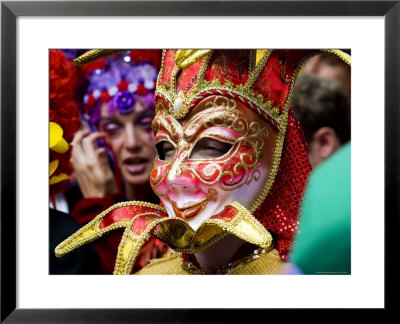 Person In Venetian Mask, New Orleans Mardi Gras by Ray Laskowitz Pricing Limited Edition Print image