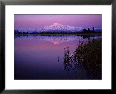 Mt. Sanford Reflected In Kettle Lake Wrangell, Alaska by Michael S. Quinton Pricing Limited Edition Print image
