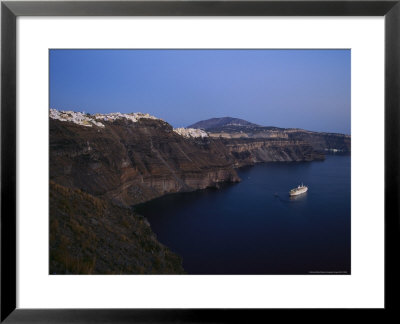 View Over A Caldera From Oia by Michael Melford Pricing Limited Edition Print image