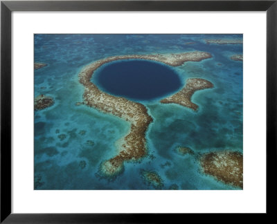 The Deep Sinkhole Of Blue Hole Natural Monument In Lighthouse Reef by Bobby Haas Pricing Limited Edition Print image