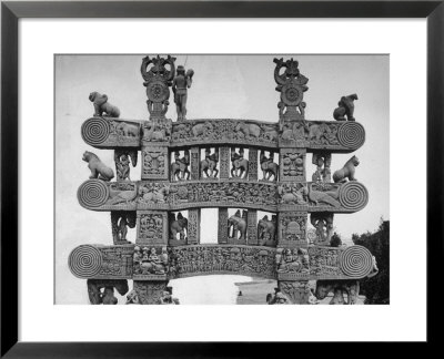 North, East South, West Gates Of Sanchi Temple In India by Eliot Elisofon Pricing Limited Edition Print image