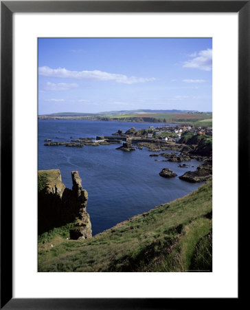 Coastline Looking South With Village Of St. Abbs, Berwickshire, Borders, Scotland by Geoff Renner Pricing Limited Edition Print image