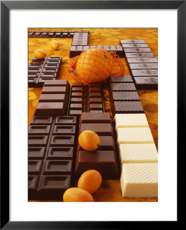 Still Life Of Chocolate Bars And Citrus Fruit by Luzia Ellert Pricing Limited Edition Print image