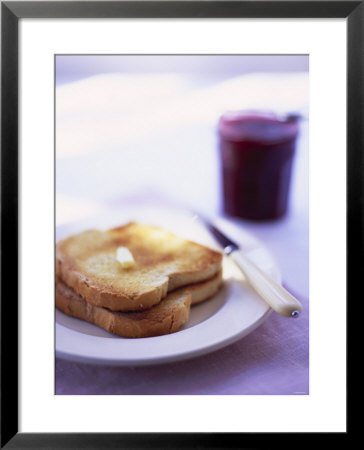 Two Slices Of Toast With Butter And Strawberry Jam by Jonathan Syer Pricing Limited Edition Print image