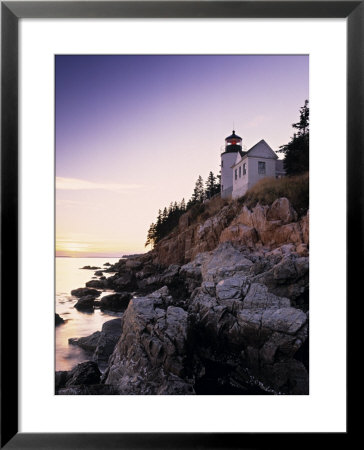Bass Harbor Head Lighthouse, Acadia Nat. Park, Maine, Usa by Walter Bibikow Pricing Limited Edition Print image