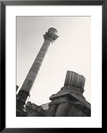 Roman Columns Marking The End Of The Appian Way In Brindisi by A. Villani Pricing Limited Edition Print image