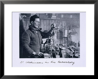 Dr. Atkinson In His Laboratory, From Scott's Last Expedition by Herbert Ponting Pricing Limited Edition Print image