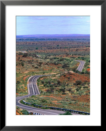 Highway Winding Through Countryside Outside Broken Hill, Broken Hill, New South Wales, Australia by Christopher Groenhout Pricing Limited Edition Print image