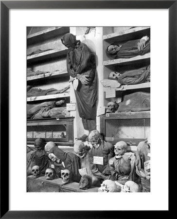 Mummies In The Palermo Catacombs, Italy by Giorgio Sommer Pricing Limited Edition Print image