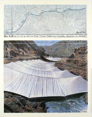 Arkansas River From Above by Christo Pricing Limited Edition Print image