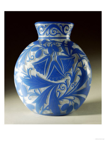 An Overlaid, Et Ched And Polished Daum Glass Vase by Daum Pricing Limited Edition Print image