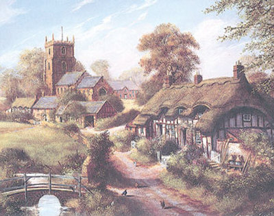 Country Village by Daryl Davies Pricing Limited Edition Print image
