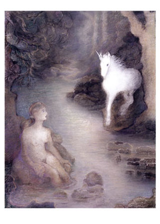 Unicorn - Magical Beast Of The Forest by Heidi Hanson Pricing Limited Edition Print image