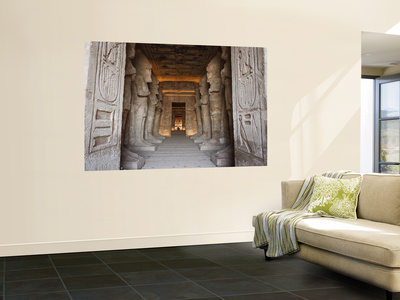 Egypt, Abu Simbel, Statues And Temple Of Ramses Ii, Main Chamber by Michele Falzone Pricing Limited Edition Print image