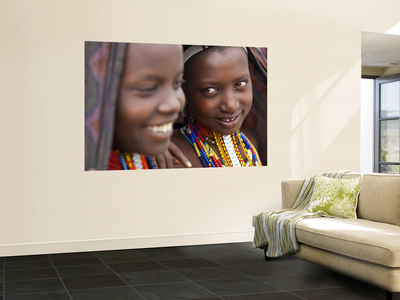 Portrait Of Arbore Girls, Omo Valley, Ethiopia by Peter Adams Pricing Limited Edition Print image