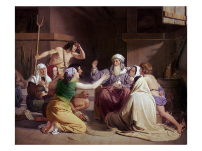 Noah In The Ark With The Olive Branch by Ditlev Konrad Blunck Pricing Limited Edition Print image