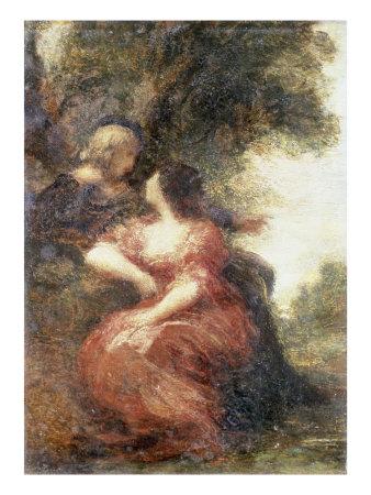 Troubadour And His Lady by Henri Fantin-Latour Pricing Limited Edition Print image