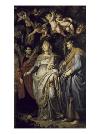 Santa Domitilla, Nereo And Achilleo by Peter Paul Rubens Pricing Limited Edition Print image