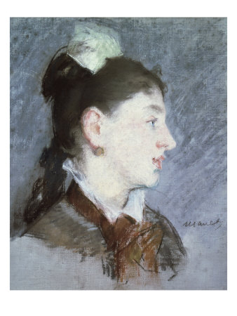 The Young Woman With A Wing Collar Profile by Édouard Manet Pricing Limited Edition Print image