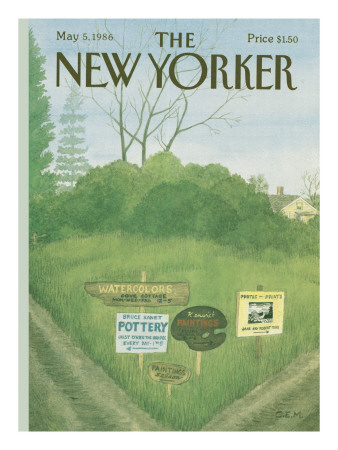 The New Yorker Cover - May 5, 1986 by Charles E. Martin Pricing Limited Edition Print image