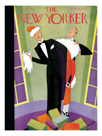 The New Yorker Cover - December 24, 1927 by Andre De Schaub Pricing Limited Edition Print image