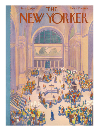 The New Yorker Cover - July 7, 1934 by Ilonka Karasz Pricing Limited Edition Print image