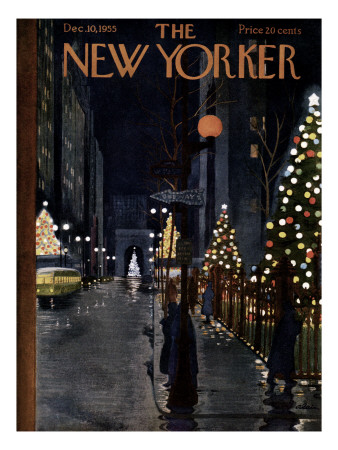 The New Yorker Cover - December 10, 1955 by Alain Pricing Limited Edition Print image